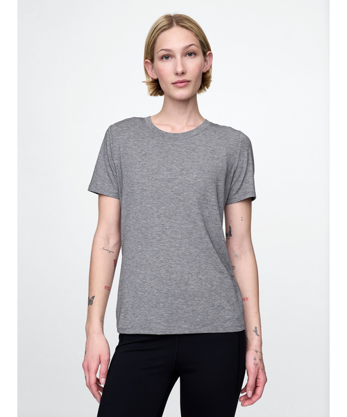 GAP（ギャップ）の「GapFit ブリーズ Tシャツ（Tシャツ/カットソー・レディース・グレー/ブルー/ブラック/ホワイト/ネイビー・S/M/XS/XXS/L）」の3枚目の写真