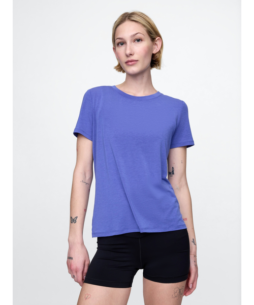 GAP（ギャップ）の「GapFit ブリーズ Tシャツ（Tシャツ/カットソー・レディース・グレー/ブルー/ブラック/ホワイト/ネイビー・S/M/XS/XXS/L）」の5枚目の写真