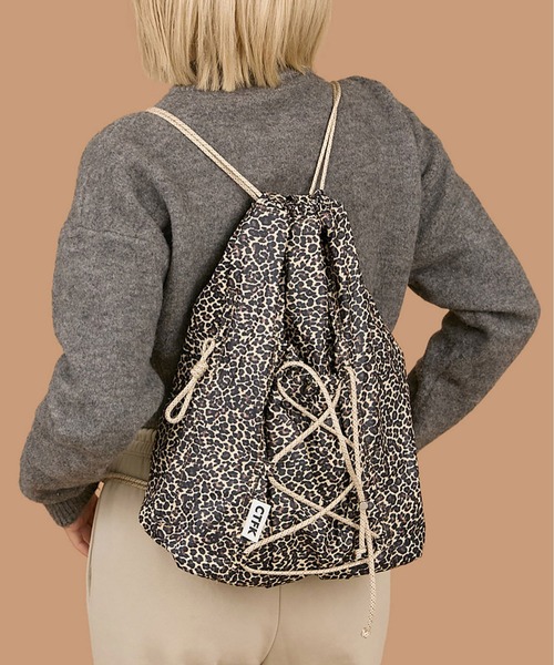 CONTROL FREAK / CTFK（コントロールフリーク）の「CONTROL FREAK / CTFK（コントロールフリーク）撥水編み上げナップサック（バックパック/リュック・レディース・ブラック/ブルー/シルバー/オレンジ/ホワイト/グリーン/レオパード/ドット/チェック/ブラック系その他/オリーブ/マルチ・FREE）」の10枚目の写真