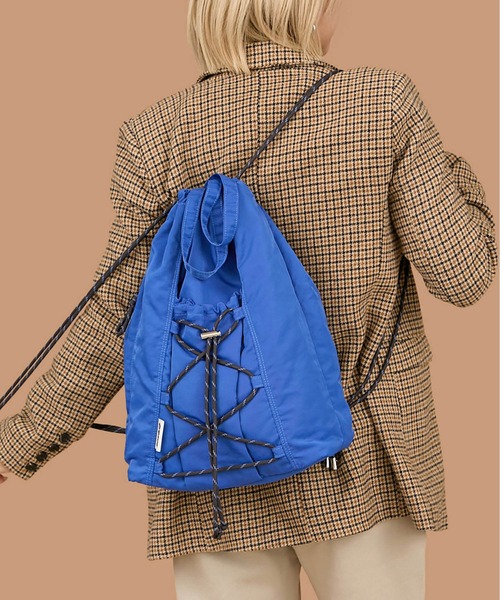 CONTROL FREAK / CTFK（コントロールフリーク）の「CONTROL FREAK / CTFK（コントロールフリーク）撥水編み上げナップサック（バックパック/リュック・レディース・ブラック/ブルー/シルバー/オレンジ/ホワイト/グリーン/レオパード/ドット/チェック/ブラック系その他/オリーブ/マルチ・FREE）」の6枚目の写真