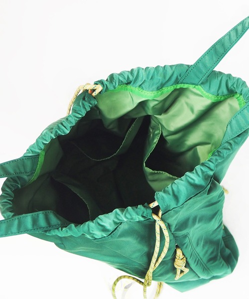 CONTROL FREAK / CTFK（コントロールフリーク）の「CONTROL FREAK / CTFK（コントロールフリーク）撥水編み上げナップサック（バックパック/リュック・レディース・ブラック/ブルー/シルバー/オレンジ/ホワイト/グリーン/レオパード/ドット/チェック/ブラック系その他/オリーブ/マルチ・FREE）」の20枚目の写真