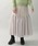 UNDICI�ENOVE�i�E���f�B�b�`�m�[�x�j�́u�yAECA BLANC�z�A�G�J�u����/ 2���d�˃`���[���e�B�A�[�h�����O��X�J�[�g�i�X�J�[�g�j�v�b�O���[