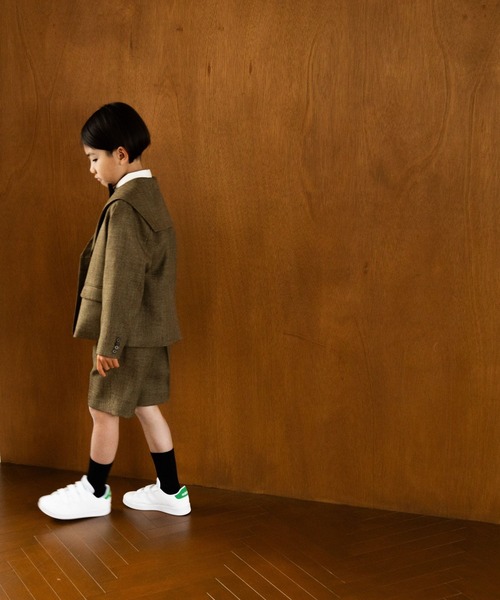 LOWRYS FARM(ローリーズファーム)の「メランジツイルセーラージャケット 241025(テーラードジャケット・キッズ・グレー/チャコールグレー/ブラウン・110cm/120cm/130cm/140cm/150cm)」の21枚目の写真