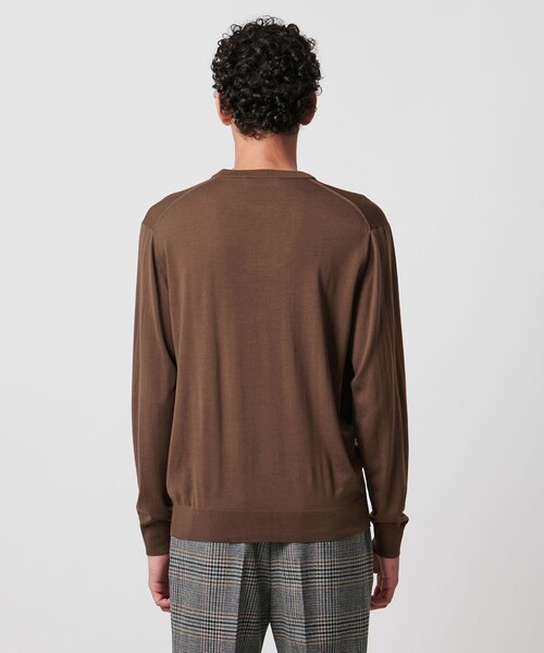 SOVEREIGN（ソブリン）の「＜SOVEREIGN＞ハイゲージ クルーネックニット（ニット/セーター・メンズ・ブラック/ロイヤルブルー/ライトブルー/モカ・XL/L/M/S）」の14枚目の写真