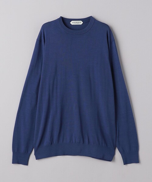 SOVEREIGN（ソブリン）の「＜SOVEREIGN＞ハイゲージ クルーネックニット（ニット/セーター・メンズ・ブラック/ロイヤルブルー/ライトブルー/モカ・XL/L/M/S）」の15枚目の写真