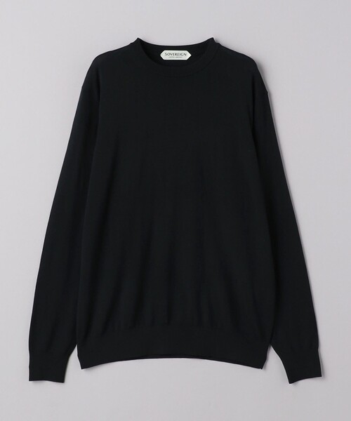SOVEREIGN（ソブリン）の「＜SOVEREIGN＞ハイゲージ クルーネックニット（ニット/セーター・メンズ・ブラック/ロイヤルブルー/ライトブルー/モカ・XL/L/M/S）」の19枚目の写真