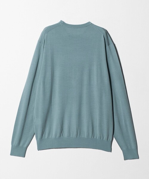 【Drawer】定価約8万＊12Gクルーネックニットジャケット　ノーカラー　1 Drawer】定価約8万＊12Gクルーネックニットジャケットノーカラー1