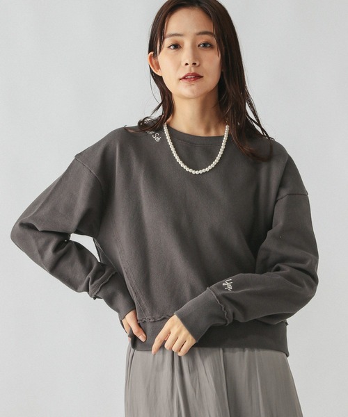 絵画 flk041205 セール】裏毛レタード刺繍プルオーバー/289008（スウェット）｜GLOBAL