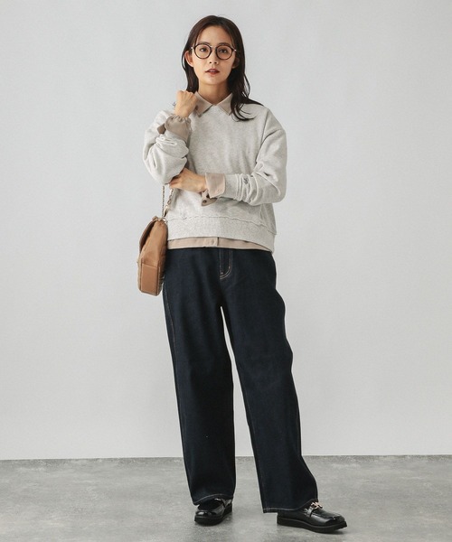 セール】裏毛レタード刺繍プルオーバー/289008（スウェット）｜GLOBAL