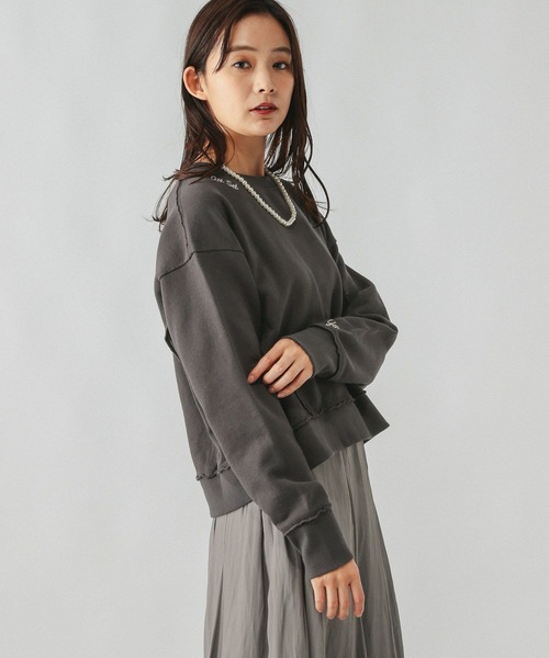 セール】裏毛レタード刺繍プルオーバー/289008（スウェット）｜GLOBAL