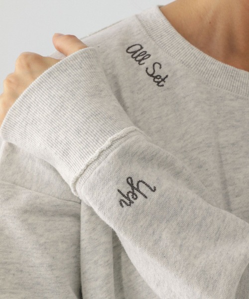 セール】裏毛レタード刺繍プルオーバー/289008（スウェット）｜GLOBAL