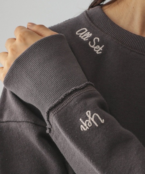 セール】裏毛レタード刺繍プルオーバー/289008（スウェット）｜GLOBAL