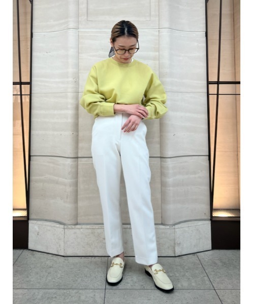 後ろゴムセンタープレステーパードパンツ【手洗い可能】（その他