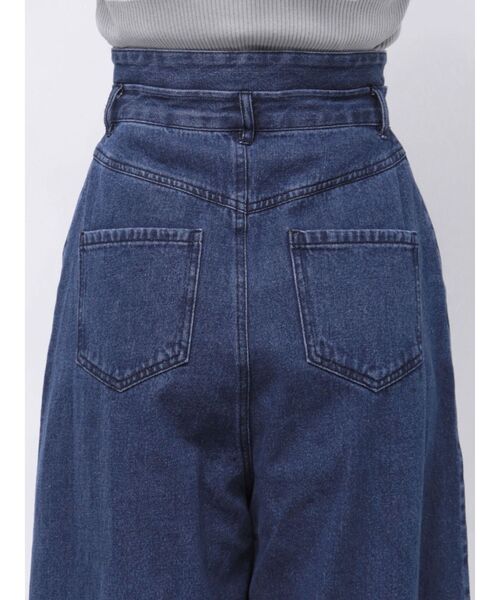 dazzlin（ダズリン）の「ダブルハイウエストワイドデニムパンツ（デニムパンツ・レディース・インディゴブルー・SMALL/X-SMALL/MEDIUM）」の19枚目の写真