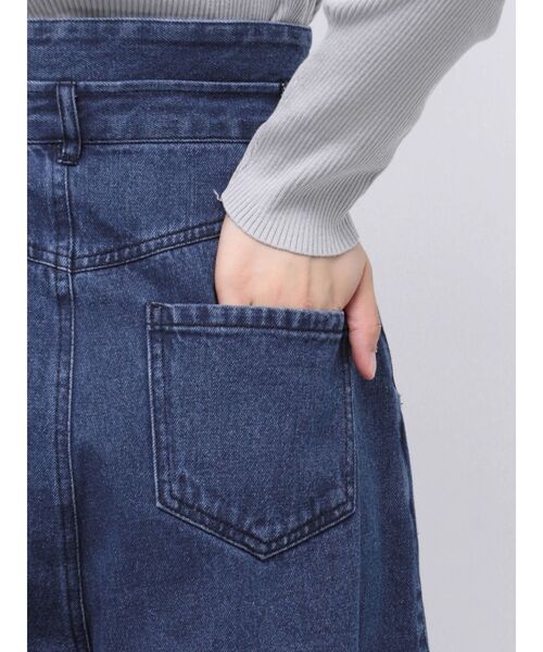 dazzlin（ダズリン）の「ダブルハイウエストワイドデニムパンツ（デニムパンツ・レディース・インディゴブルー・SMALL/X-SMALL/MEDIUM）」の20枚目の写真