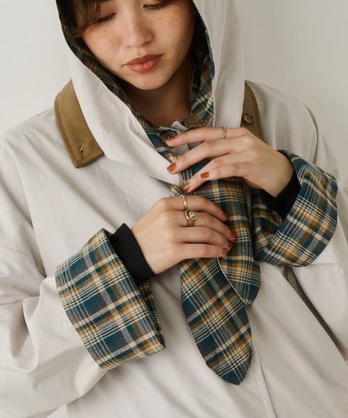 2着セット フード付きクリーム色コート 130サイズ リバーシブル セール】フード付きリバーシブルステンカラーコート（ステン