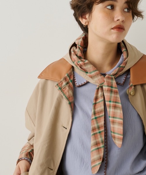 セール】フード付きリバーシブルステンカラーコート（ステン