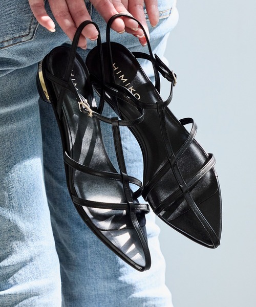 HIMIKO(ヒミコ)の「【Made in Japan】【HIMIKO】ポインテッドトゥTストラップサンダル/651213(サンダル・レディース・パープル/ダークブラウン/ブラック・23.5cm/24.5cm/25.0cm/21.5cm/22.0cm/22.5cm/23.0cm/24.0cm/25.5cm)」の4枚目の写真