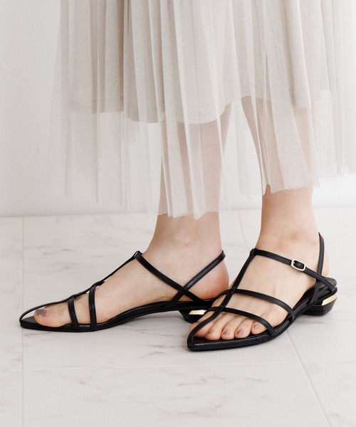 HIMIKO(ヒミコ)の「【Made in Japan】【HIMIKO】ポインテッドトゥTストラップサンダル/651213(サンダル・レディース・パープル/ダークブラウン/ブラック・23.5cm/24.5cm/25.0cm/21.5cm/22.0cm/22.5cm/23.0cm/24.0cm/25.5cm)」の8枚目の写真