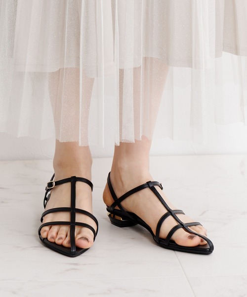 HIMIKO(ヒミコ)の「【Made in Japan】【HIMIKO】ポインテッドトゥTストラップサンダル/651213(サンダル・レディース・パープル/ダークブラウン/ブラック・23.5cm/24.5cm/25.0cm/21.5cm/22.0cm/22.5cm/23.0cm/24.0cm/25.5cm)」の7枚目の写真