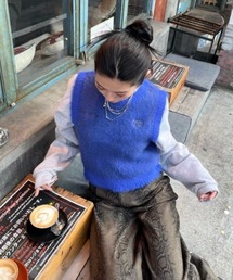 HTH（エイチティーエイチ）の「shaggy vest（ベスト）」