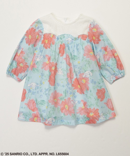 HAKKA BABY（ハッカベビー）の「［ベビー］【シナモロール】マーガレットプリントワンピース（ワンピース・キッズ・イエロー/サックスブルー・90cm）」の2枚目の写真