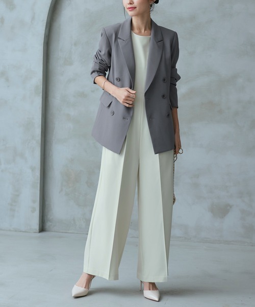 オケージョンドレス 結婚式 ストレッチ 洗える ｜ 華やぎ セットアップ