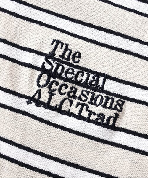 apres les cours(アプレレクール)の「ALCロゴボーダーTシャツ(Tシャツ/カットソー・キッズ・ベージュ/サックスブルー・130/120/110/100/90/80)」の16枚目の写真