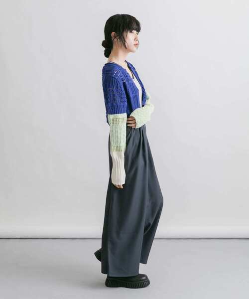 KBF(ケイビーエフ)の「パッチワークショートカーディガン(カーディガン/ボレロ・レディース・ホワイト系その他/ブルー系その他/ピンク系その他・ONE)」の9枚目の写真