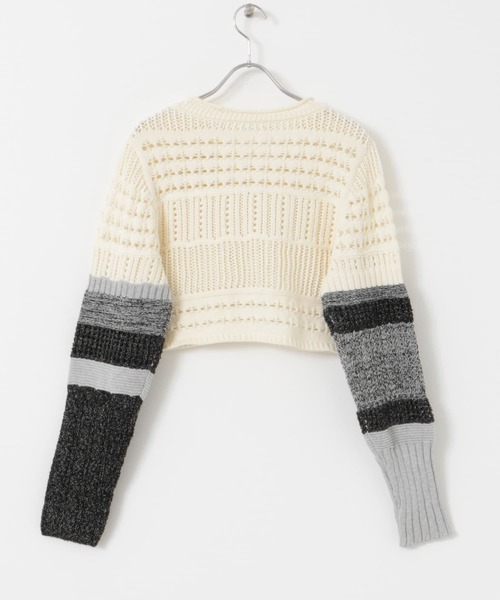 KBF(ケイビーエフ)の「パッチワークショートカーディガン(カーディガン/ボレロ・レディース・ホワイト系その他/ブルー系その他/ピンク系その他・ONE)」の21枚目の写真