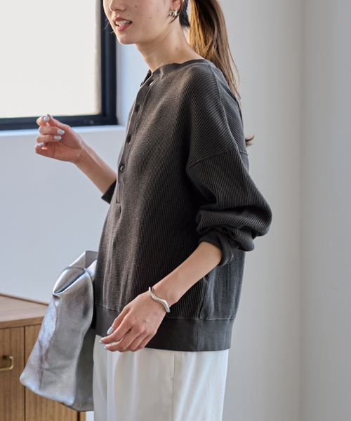 ≪追加≫ワッフルヘンリープルオーバー（Tシャツ/カットソー