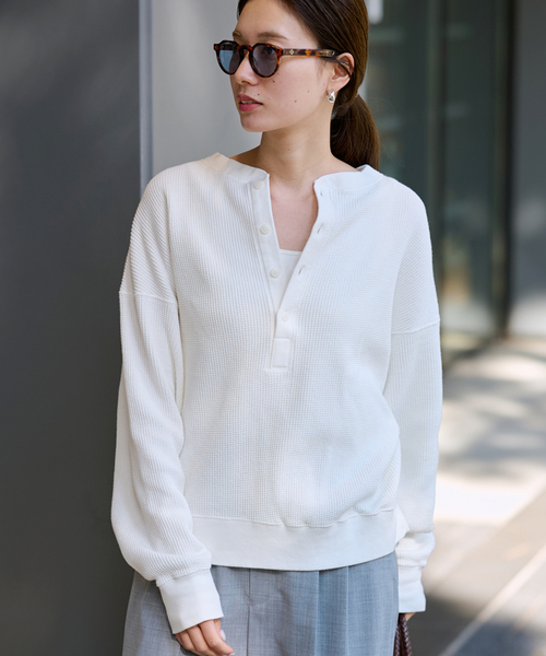 ≪追加≫ワッフルヘンリープルオーバー（Tシャツ/カットソー