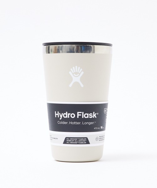 HYDRO FLASK(ハイドロフラスク)の「【HydroFlask/ハイドロフラスク】ALL Around Tumbler /タンブラー/16oz(水筒・メンズ・セージグリーン/ブルー/ブラック/ベージュ/ホワイト/ピンク・フリー)」の13枚目の写真