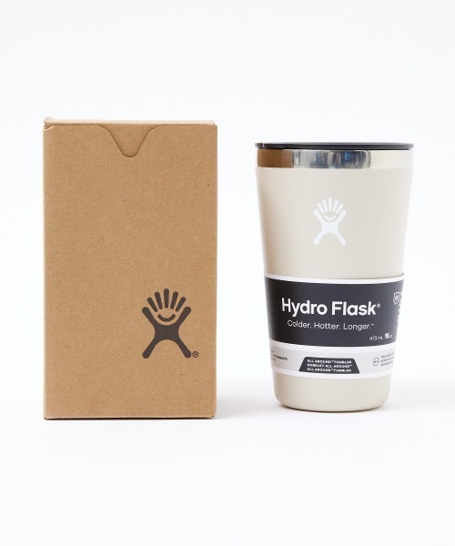 HYDRO FLASK(ハイドロフラスク)の「【HydroFlask/ハイドロフラスク】ALL Around Tumbler /タンブラー/16oz(水筒・メンズ・セージグリーン/ブルー/ブラック/ベージュ/ホワイト/ピンク・フリー)」の18枚目の写真