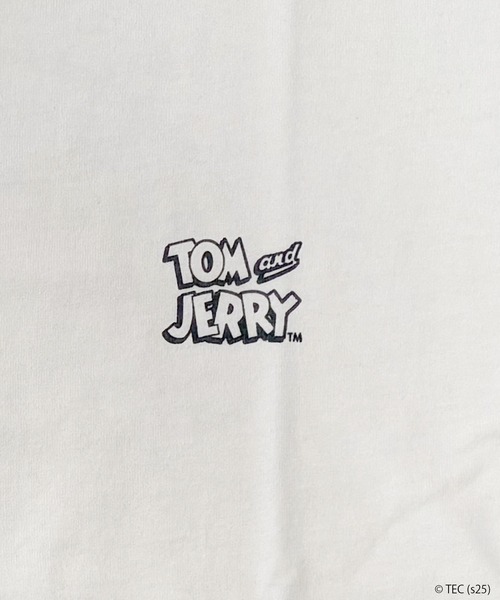Tom&Jerry(トムアンドジェリー)の「【公式】トムとジェリー CONVERSE BIG Tシャツ(Tシャツ/カットソー・メンズ・オフホワイト/ブラック・M/L)」の4枚目の写真