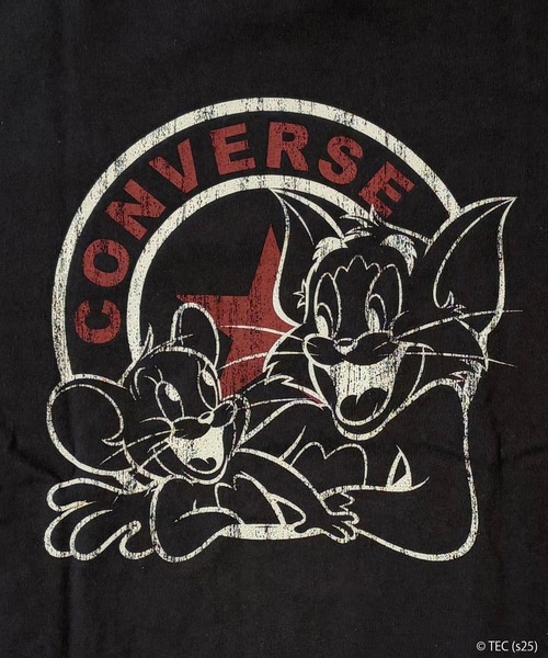 Tom&Jerry(トムアンドジェリー)の「【公式】トムとジェリー CONVERSE BIG Tシャツ(Tシャツ/カットソー・メンズ・オフホワイト/ブラック・M/L)」の5枚目の写真