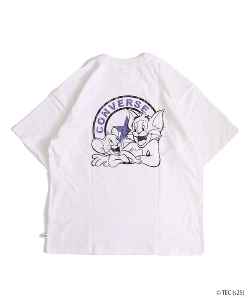 Tom&Jerry(トムアンドジェリー)の「【公式】トムとジェリー CONVERSE BIG Tシャツ(Tシャツ/カットソー・メンズ・オフホワイト/ブラック・M/L)」の11枚目の写真