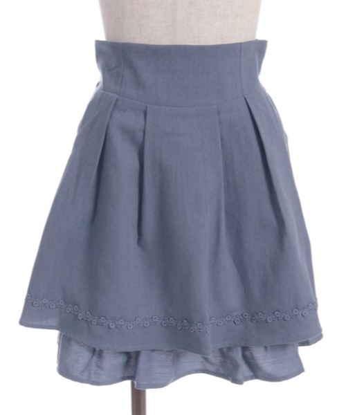 axes femme(アクシーズファム)の「ハイウエストフレアタックスカート(スカート・レディース・ブラック/ブルー/キナリ・FREE)」の7枚目の写真