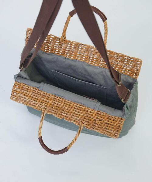 2WAY】異素材コンビトートバッグ（ショルダーバッグ）｜LOISIR