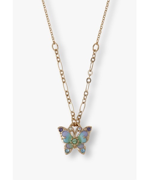 ANNA SUI(アナスイ)の「蝶モチーフ ネックレス(ネックレス・レディース・ブルー/ピンク・40cm)」の1枚目の写真