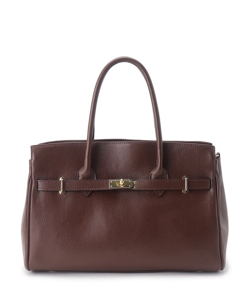 DRESSTERIOR（ドレステリア）の「AULENTTI（オウレンティ）【別注カラー】金具付きレザートート（トートバッグ・レディース・キャメル/ブラウン系その他・00）」の3枚目の写真