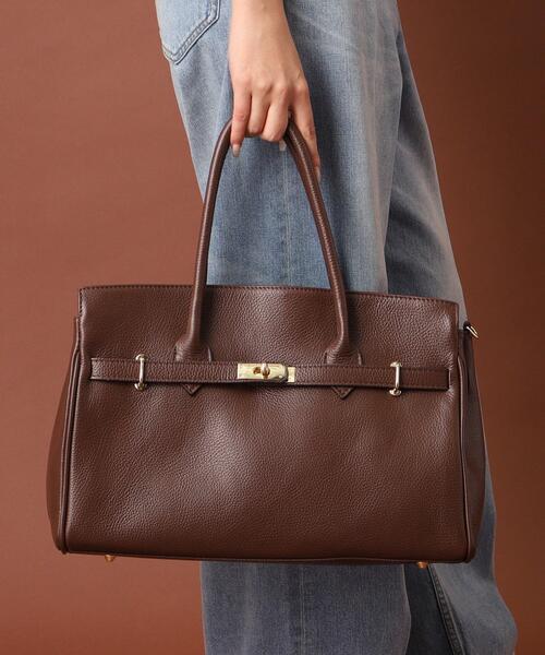 DRESSTERIOR（ドレステリア）の「AULENTTI（オウレンティ）【別注カラー】金具付きレザートート（トートバッグ・レディース・キャメル/ブラウン系その他・00）」の14枚目の写真