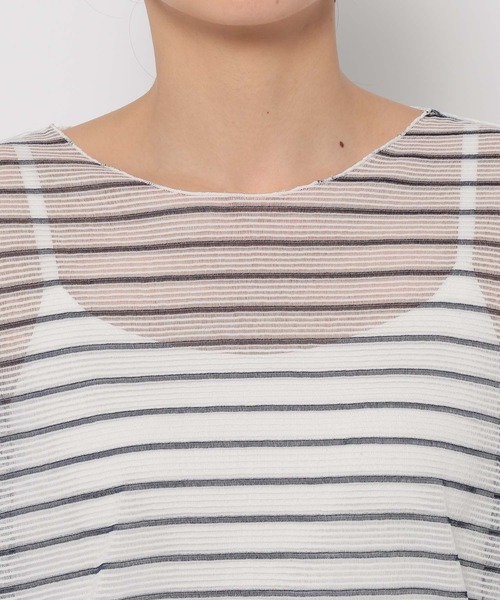 LOWRYS FARM(ローリーズファーム)の「シャーリングシアーラッセルプルオーバー 291346(Tシャツ/カットソー・レディース・アイボリー/ブルー/ブラック/その他・FREE)」の10枚目の写真
