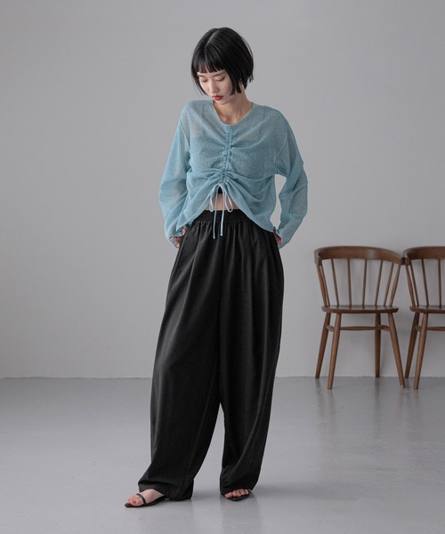 LOWRYS FARM(ローリーズファーム)の「シャーリングシアーラッセルプルオーバー 291346(Tシャツ/カットソー・レディース・アイボリー/ブルー/ブラック/その他・FREE)」の21枚目の写真
