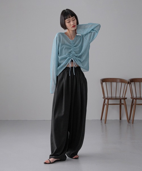 LOWRYS FARM(ローリーズファーム)の「シャーリングシアーラッセルプルオーバー 291346(Tシャツ/カットソー・レディース・アイボリー/ブルー/ブラック/その他・FREE)」の22枚目の写真