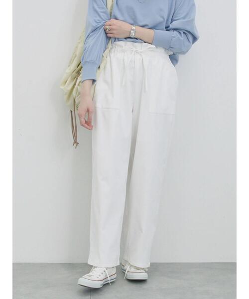 Samansa Mos2 blue(サマンサモスモスブルー)の「ストレートイージーパンツ(その他パンツ・レディース・チャコールグレー/オフホワイト/ピンク・F)」の11枚目の写真