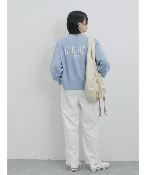 Samansa Mos2 blue(サマンサモスモスブルー)の「ストレートイージーパンツ(その他パンツ・レディース・チャコールグレー/オフホワイト/ピンク・F)」の14枚目の写真