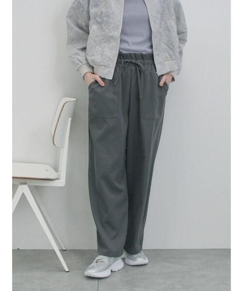 Samansa Mos2 blue(サマンサモスモスブルー)の「ストレートイージーパンツ(その他パンツ・レディース・チャコールグレー/オフホワイト/ピンク・F)」の15枚目の写真
