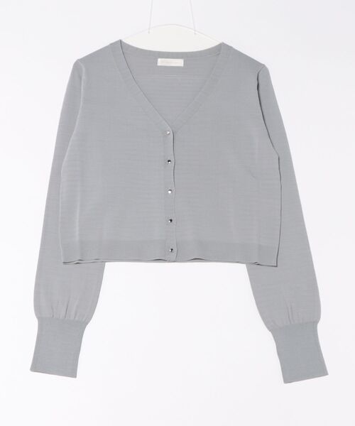 12Twelve Agenda（トゥエルブ　アジェンダ）の「【UVカット】Vネッククロップド長袖ニットカーディガン（カーディガン/ボレロ・レディース・オフホワイト/ブラック/グレー・M）」の11枚目の写真