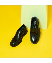 Clarks（クラークス）の「Burchill Penny   バーチルペニー(ブラックレザー)（ローファー）」